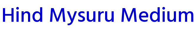 Hind Mysuru Medium шрифт